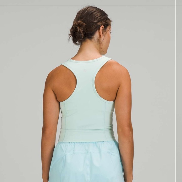 Lululemon | Nulux Racerback Cropped Run Tank Top in Delicate Mint - Picture 3 of 10